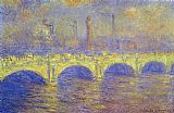 Claude Monet The Waterloo Bridge The Fog painting